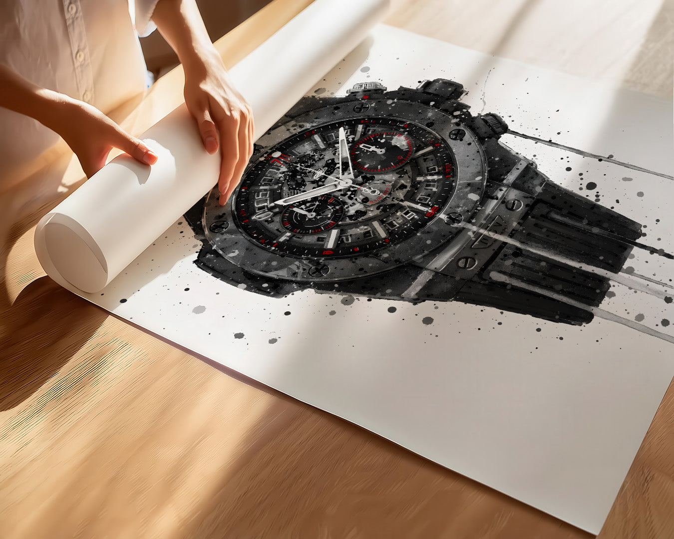 WRIST WATCH WALL ART PRINT "ASCENT"