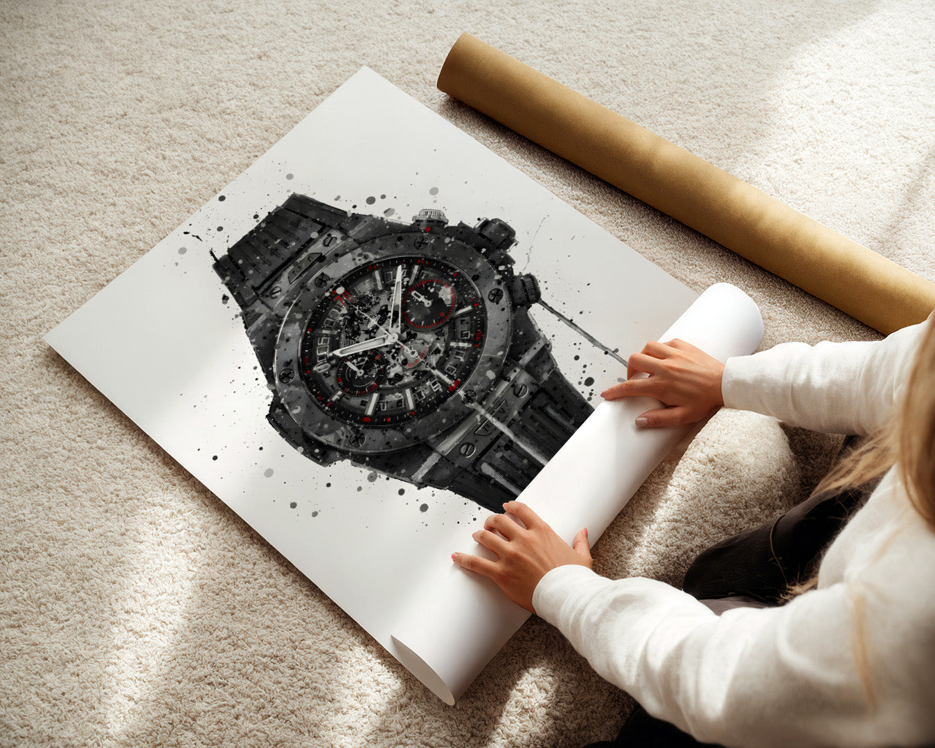 WRIST WATCH WALL ART PRINT "ASCENT"