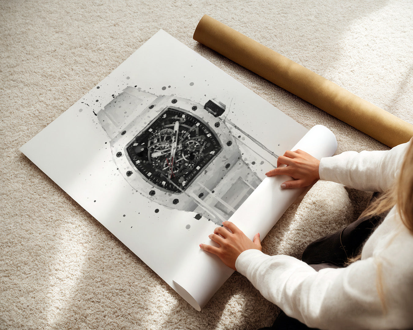 WRIST WATCH WALL ART PRINT "ZENITH"
