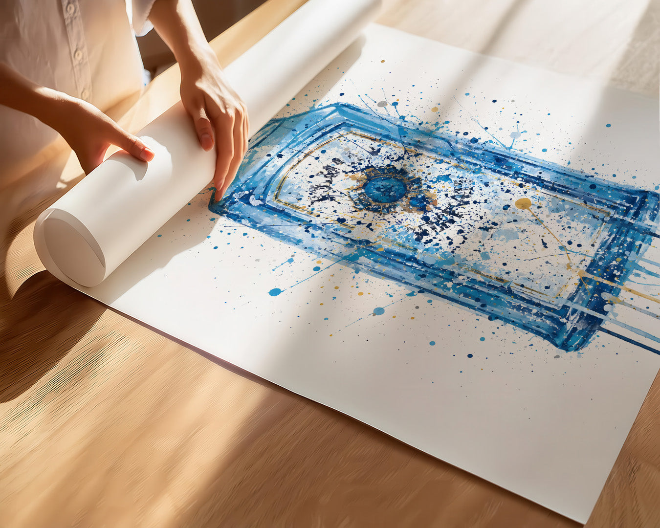 GIN BOTTLE WALL ART PRINT "DRIFT"