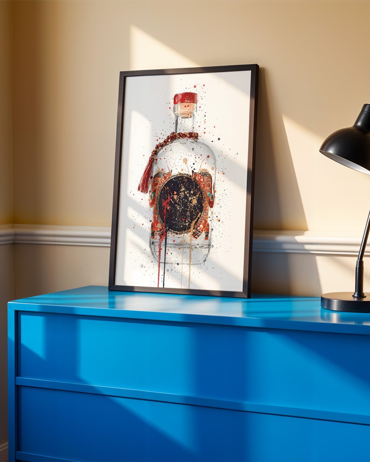 GIN BOTTLE WALL ART PRINT "ZENITH"
