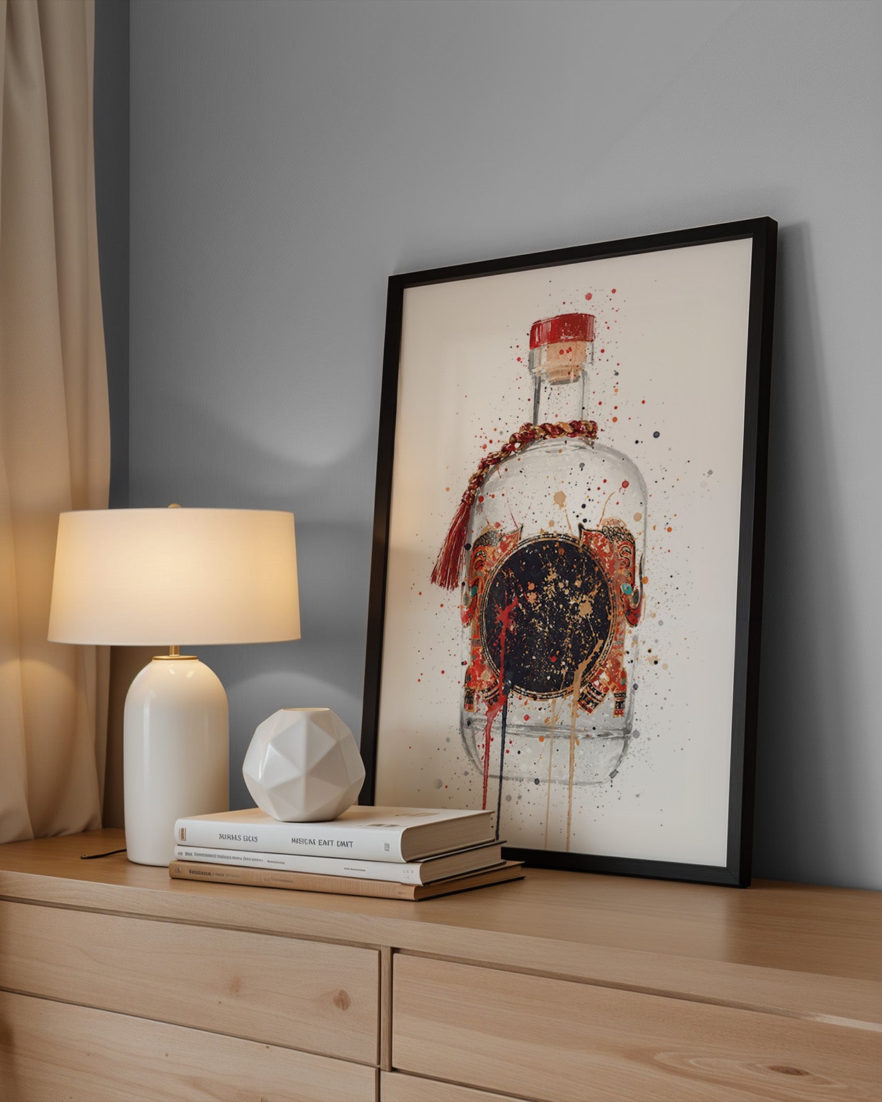 GIN BOTTLE WALL ART PRINT "ZENITH"