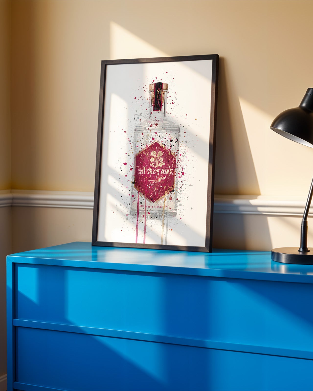 GIN BOTTLE WALL ART PRINT "DUSK"
