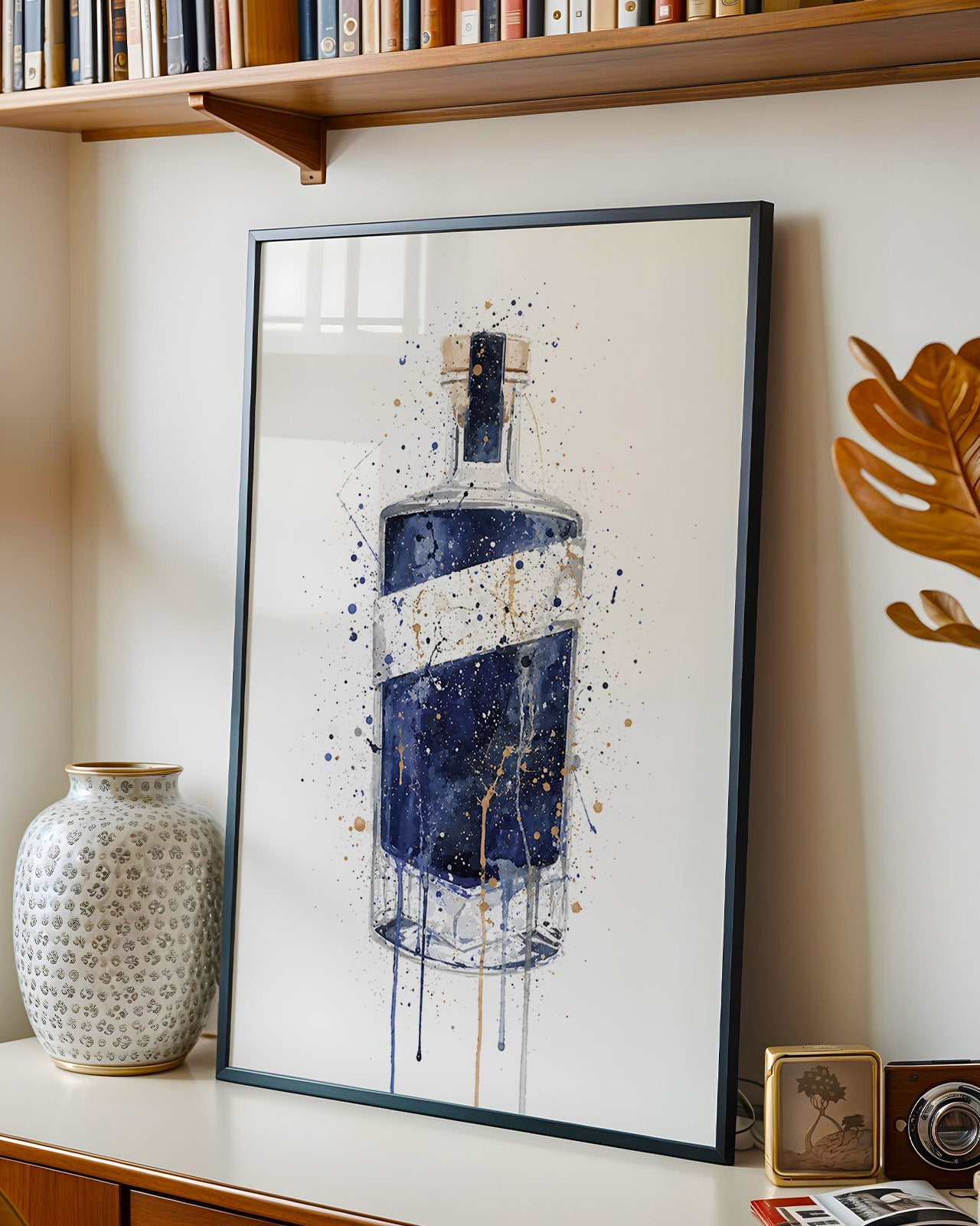 GIN BOTTLE WALL ART PRINT "EDEN"