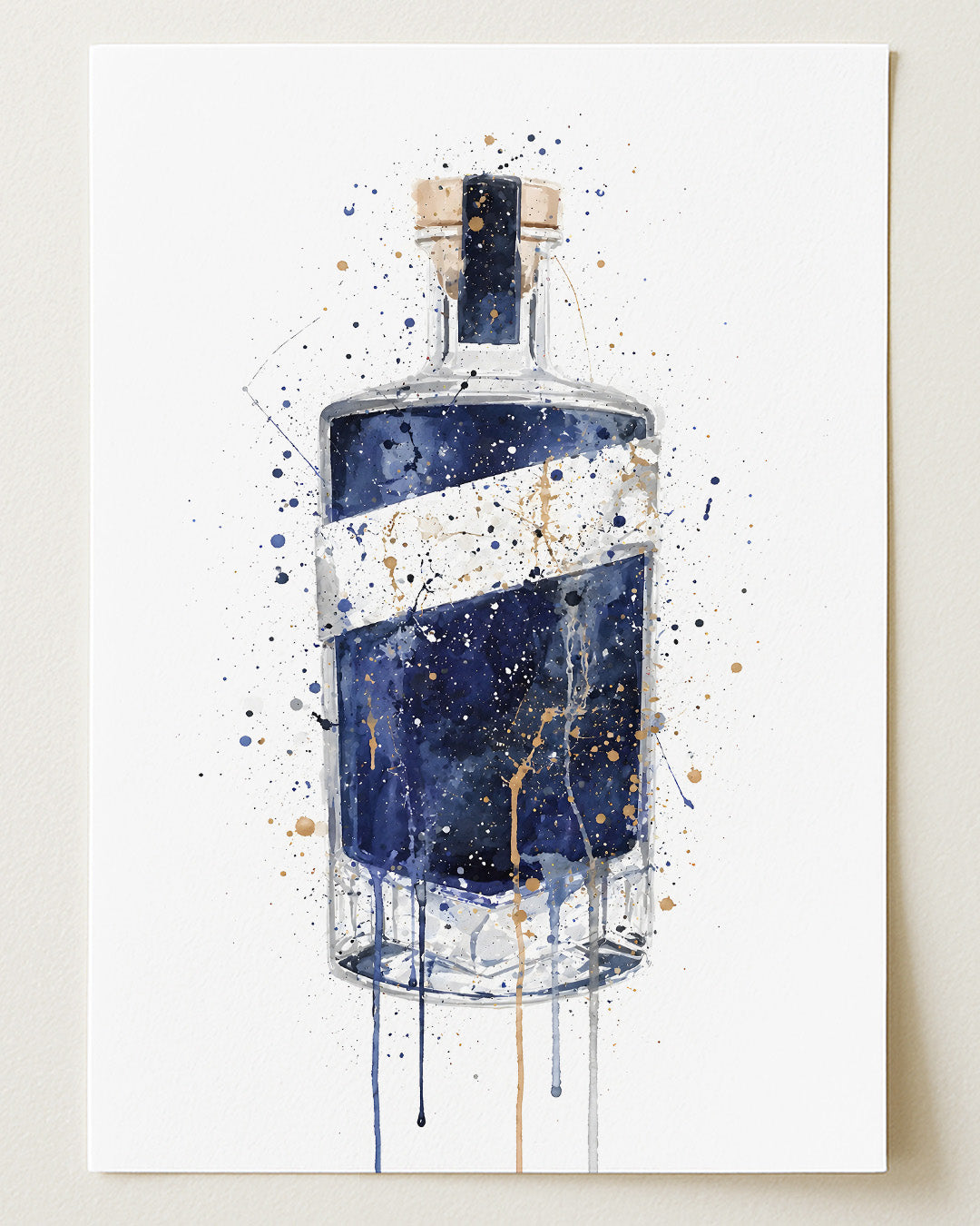 GIN BOTTLE WALL ART PRINT "EDEN"