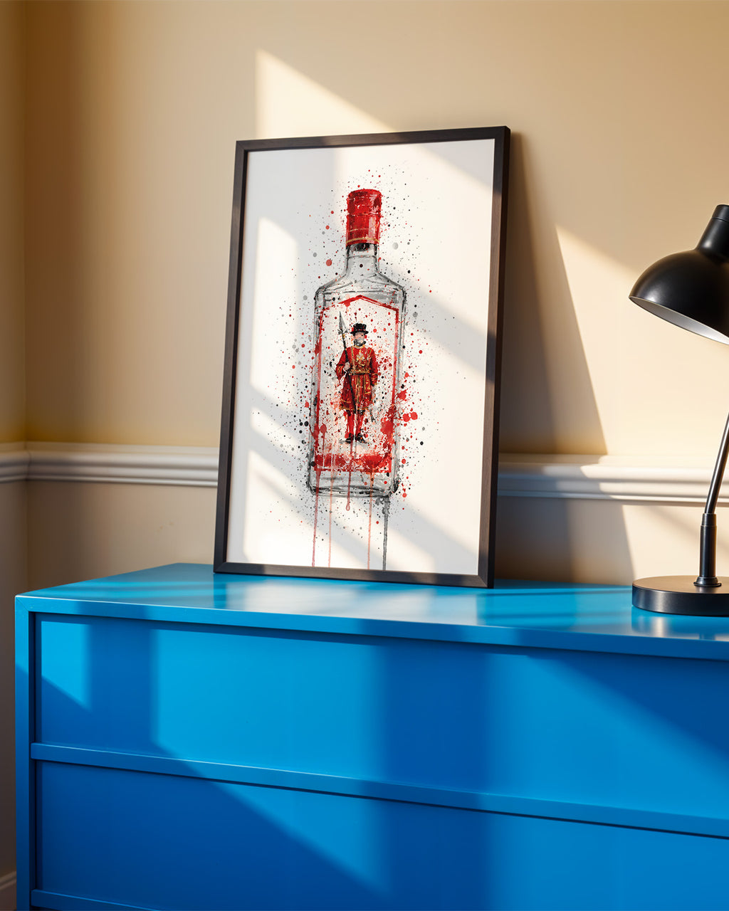 GIN BOTTLE WALL ART PRINT "ENIGMA"