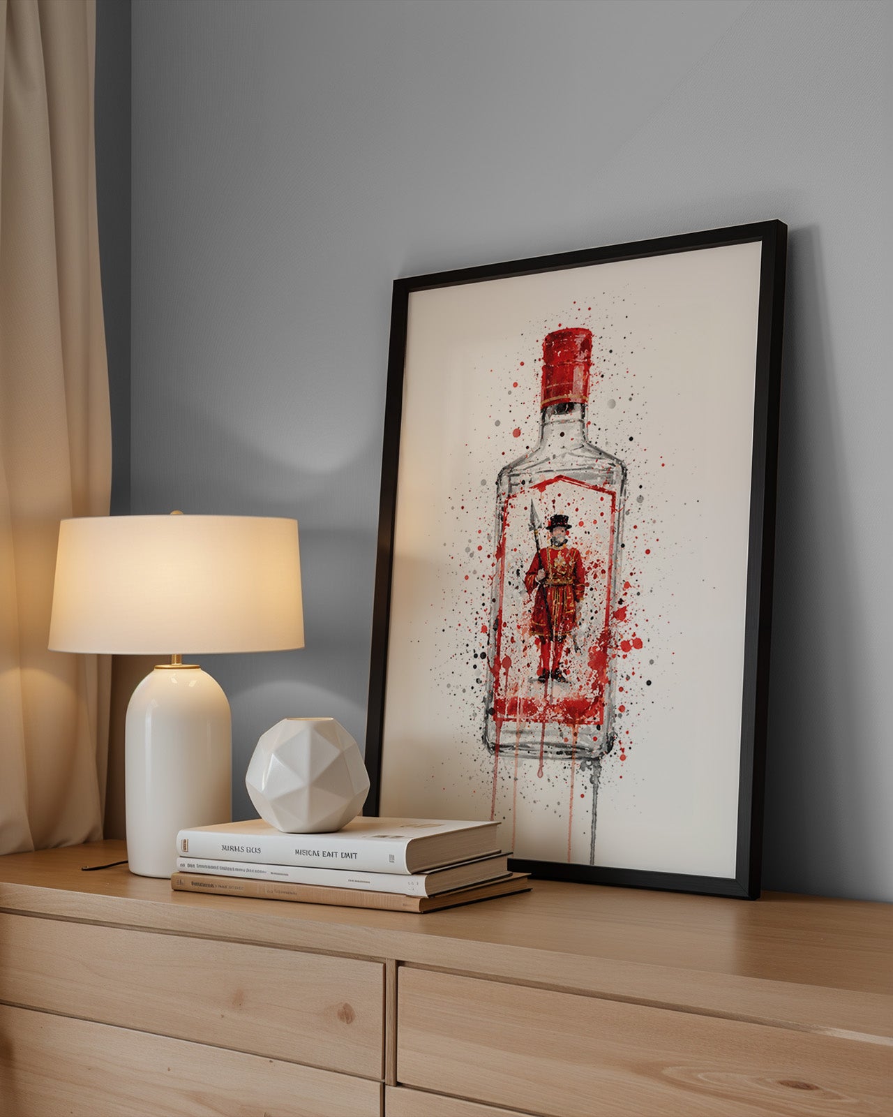 GIN BOTTLE WALL ART PRINT "ENIGMA"