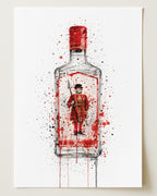 GIN BOTTLE WALL ART PRINT "ENIGMA"