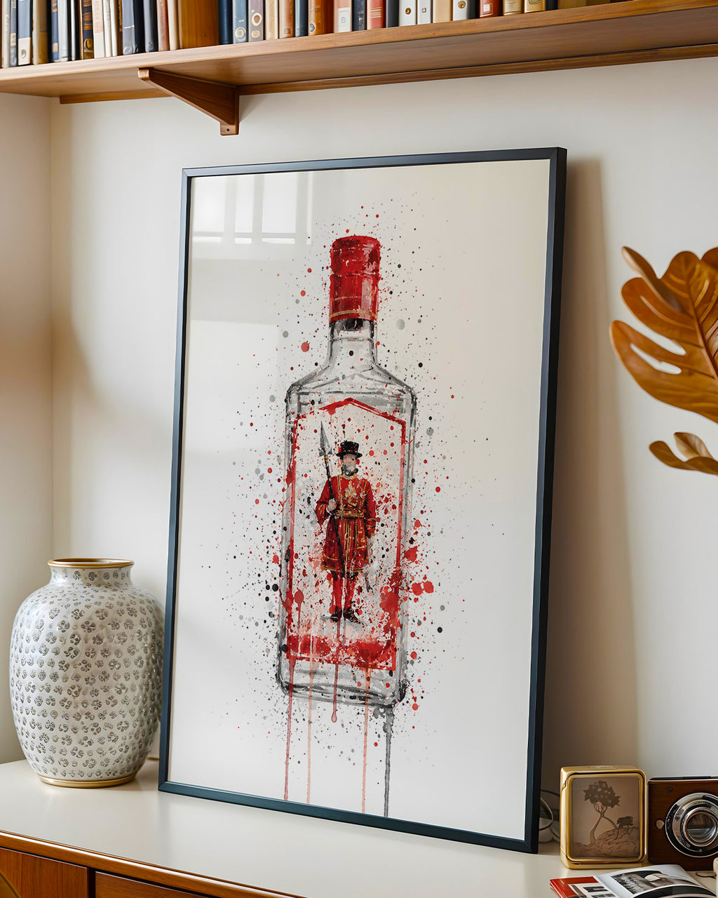 GIN BOTTLE WALL ART PRINT "ENIGMA"