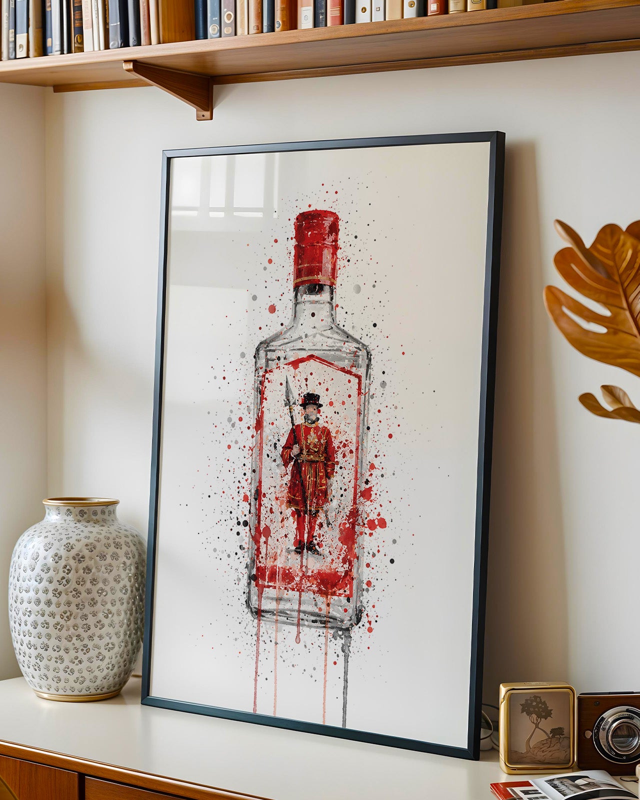 GIN BOTTLE WALL ART PRINT "ENIGMA"