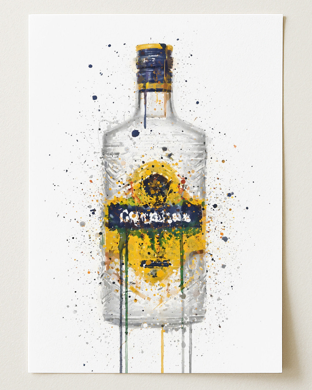 GIN BOTTLE WALL ART PRINT "EON"