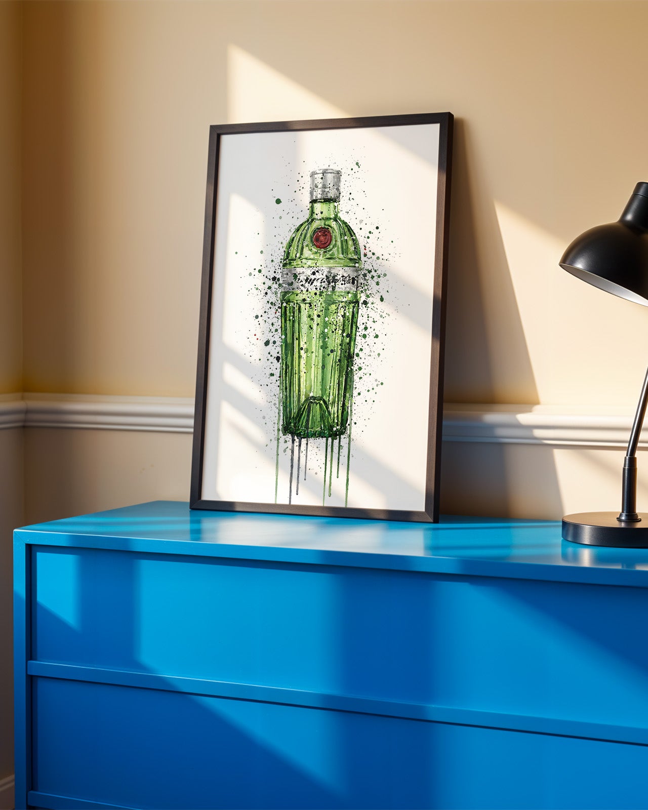 GIN BOTTLE WALL ART PRINT "FABLE"
