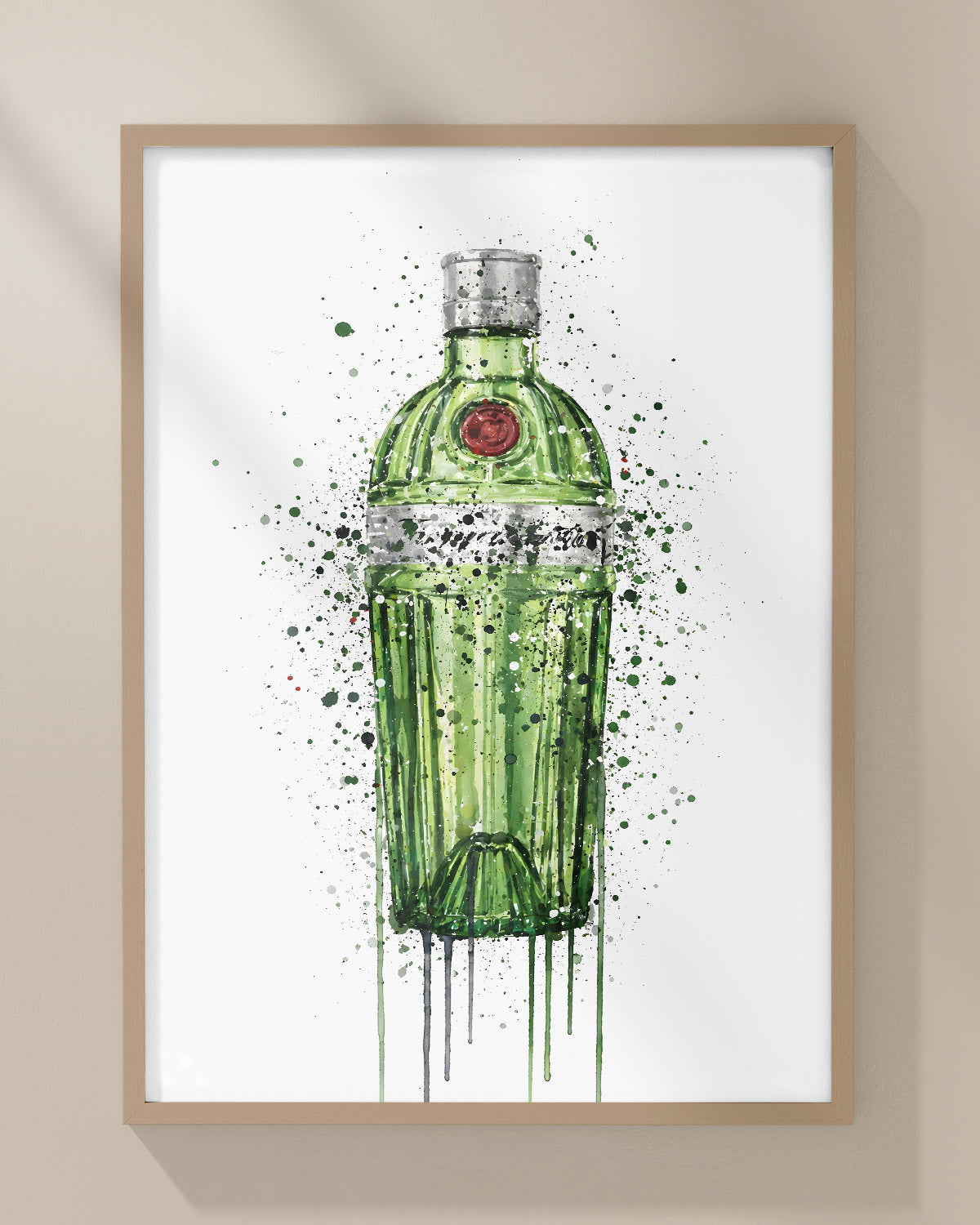 GIN BOTTLE WALL ART PRINT "FABLE"