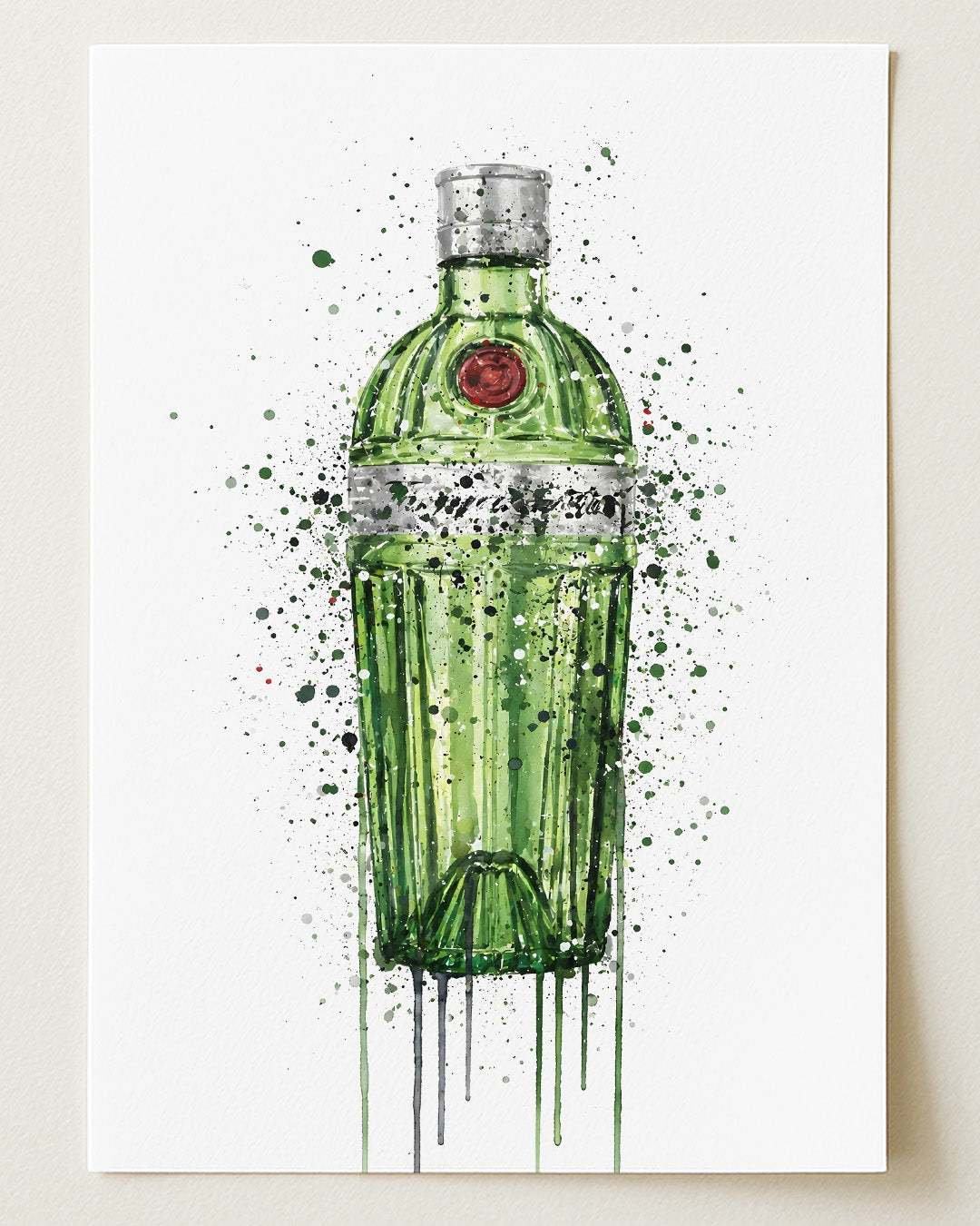 GIN BOTTLE WALL ART PRINT "FABLE"