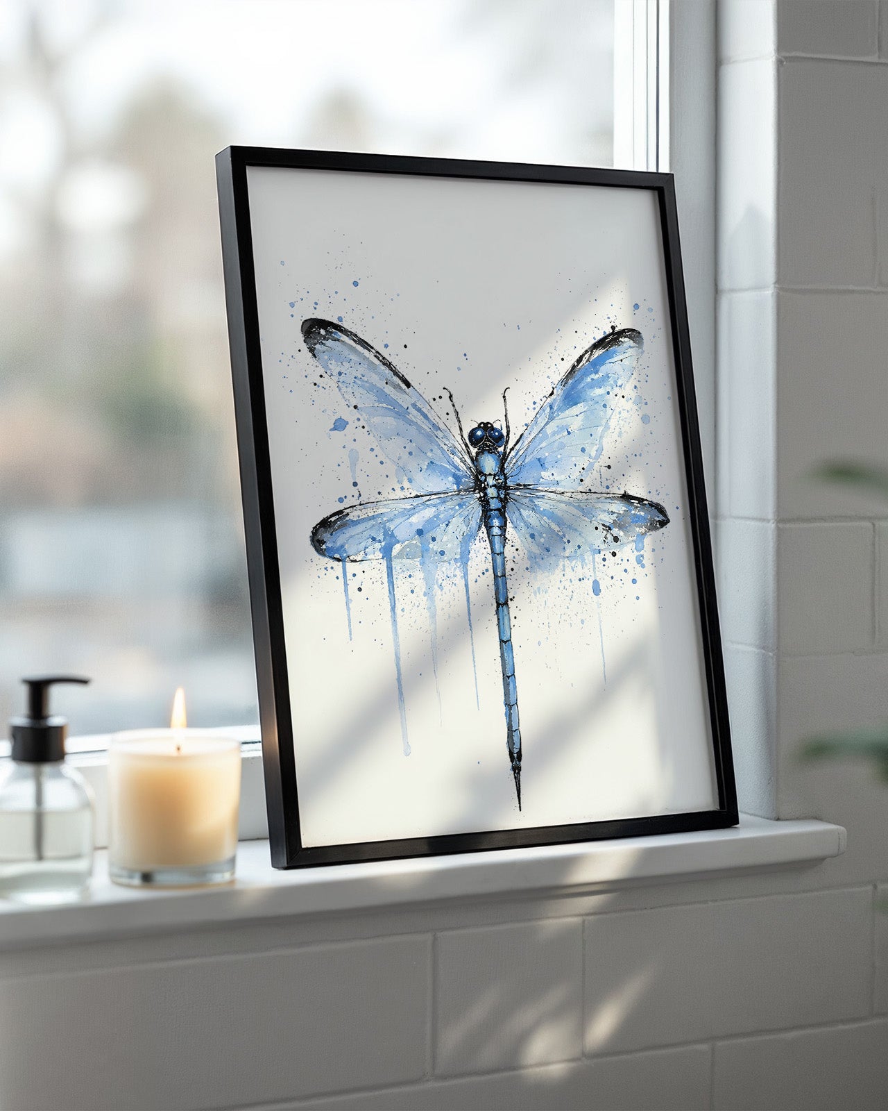 DRAGONFLY WALL ART PRINT "ARYA"