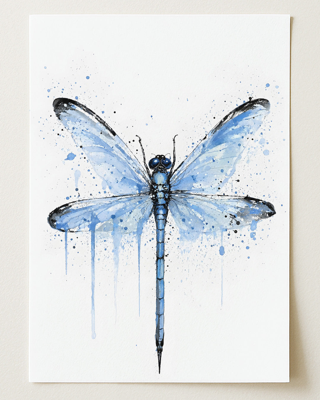 DRAGONFLY WALL ART PRINT "ARYA"