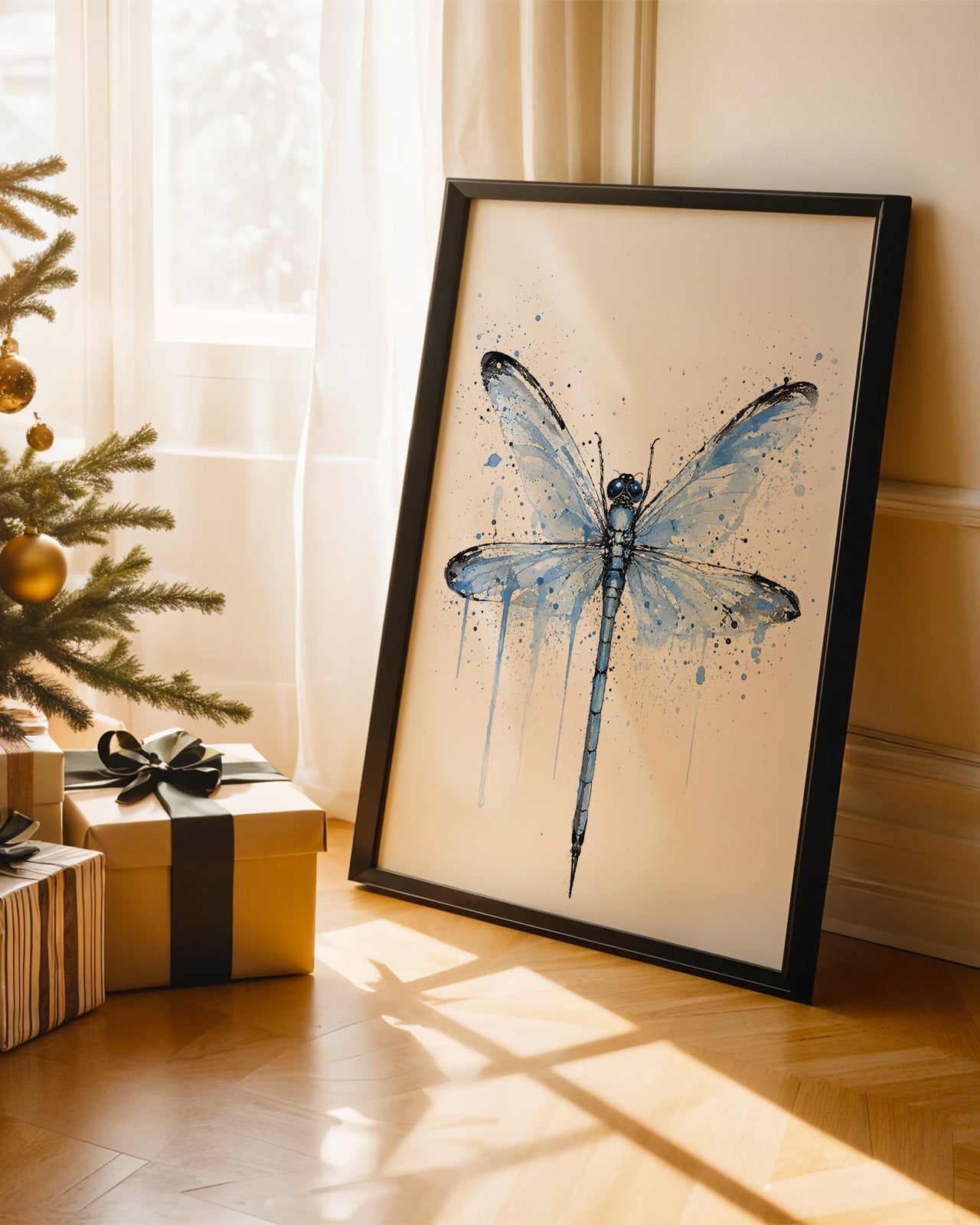 DRAGONFLY WALL ART PRINT "ARYA"