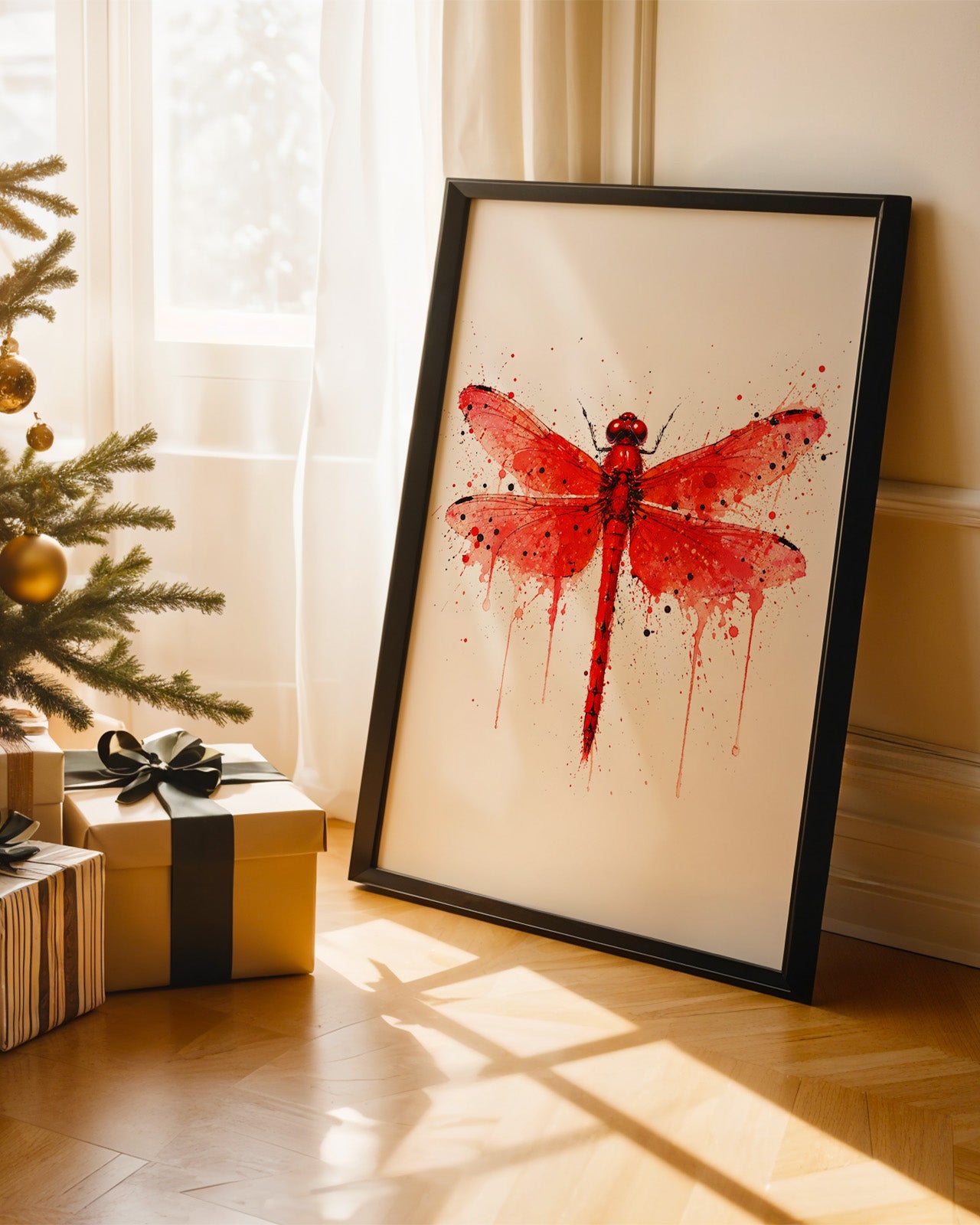 DRAGONFLY WALL ART PRINT "BLOSSOM"