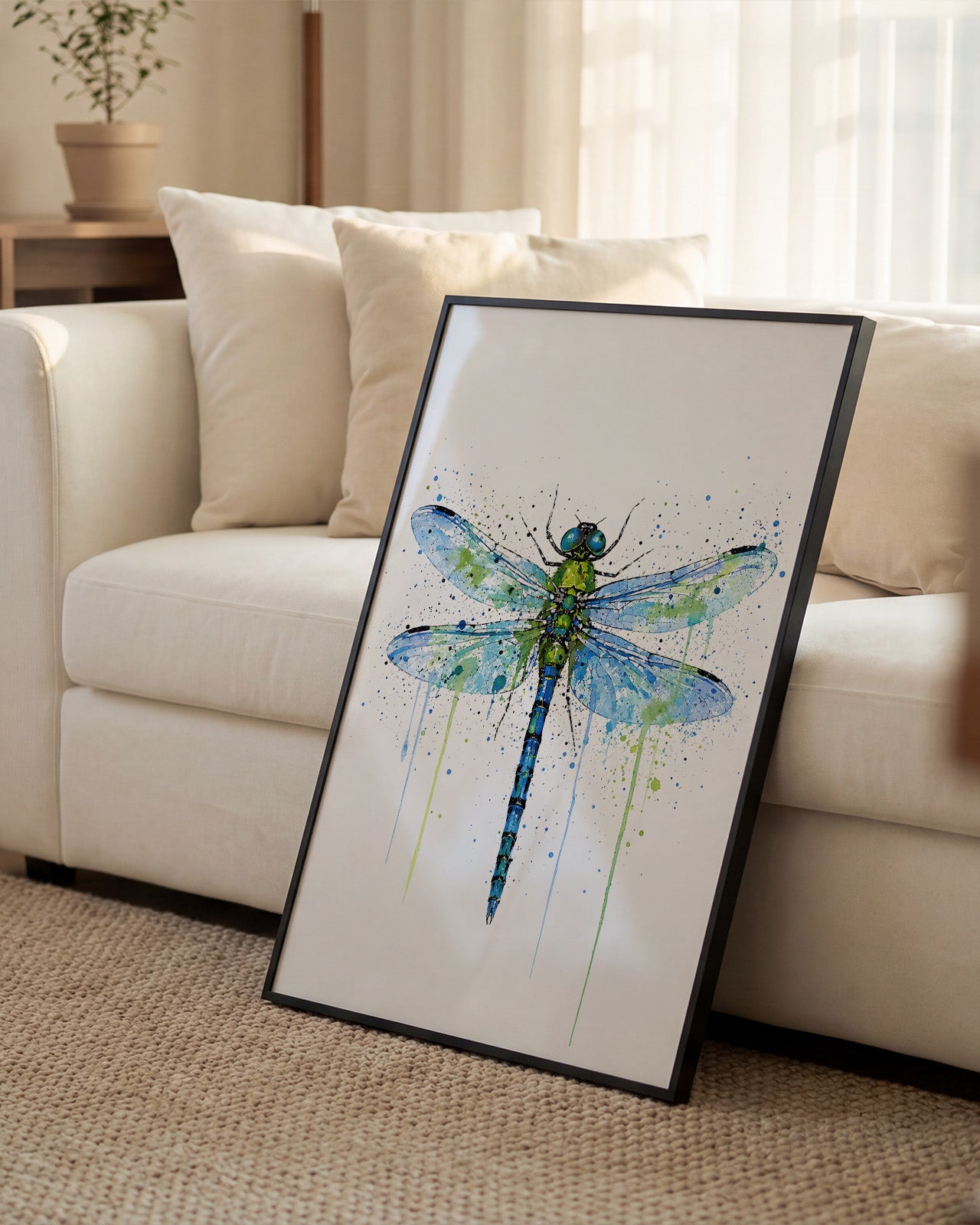 DRAGONFLY WALL ART PRINT "ELARA"