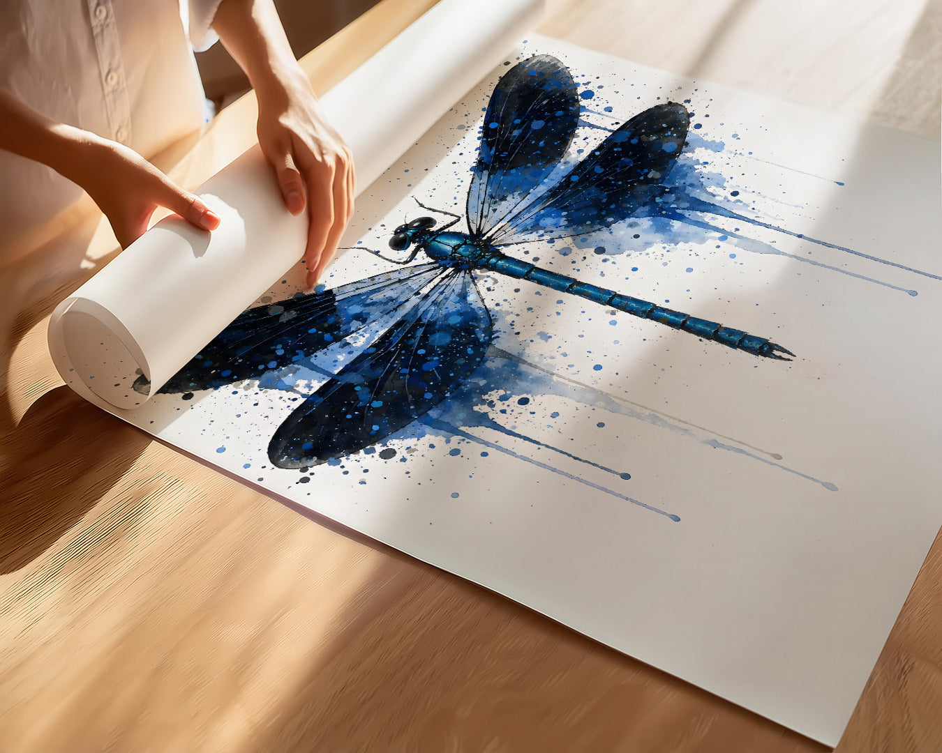 DRAGONFLY WALL ART PRINT "AURORA"