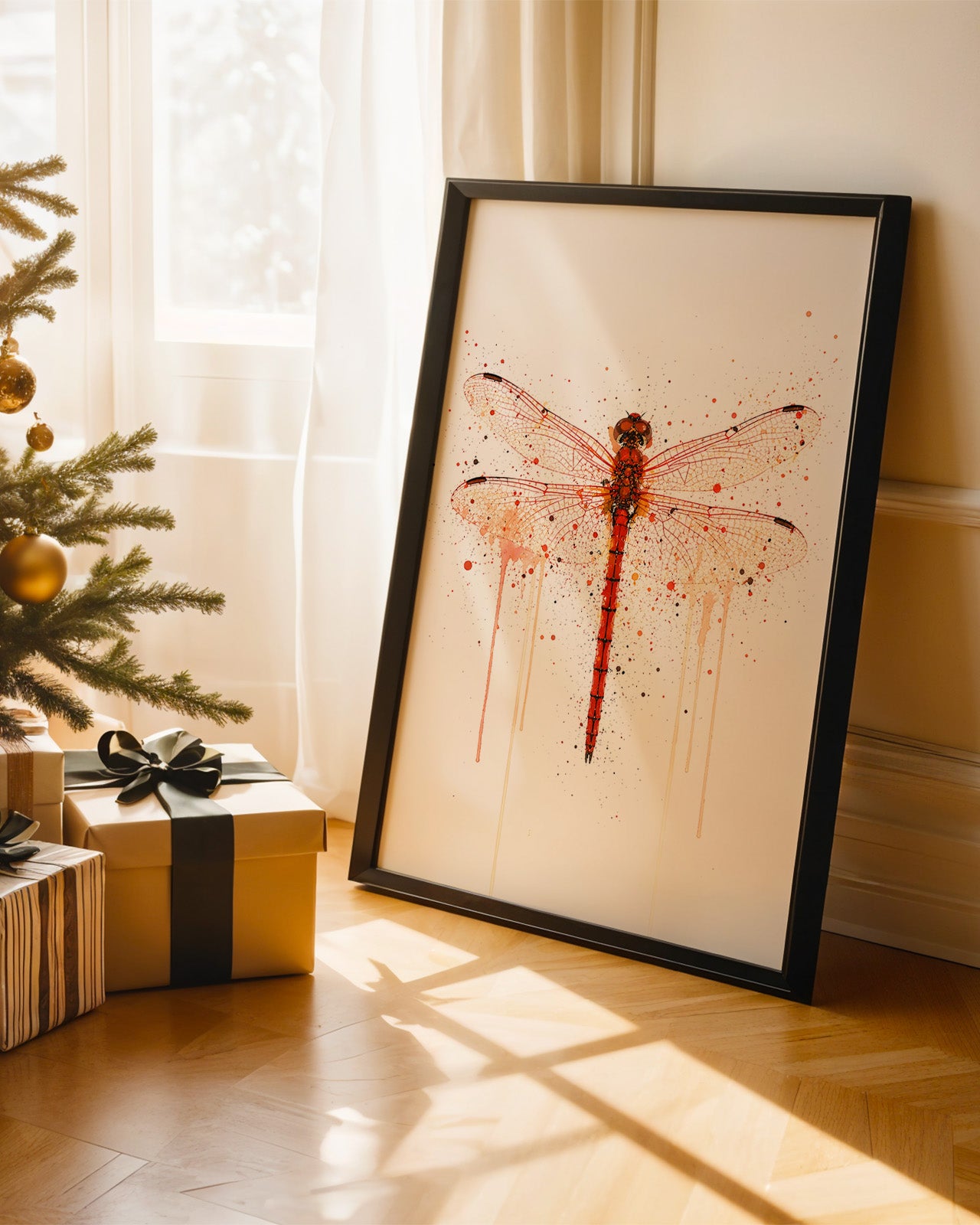 DRAGONFLY WALL ART PRINT "HARMONY"