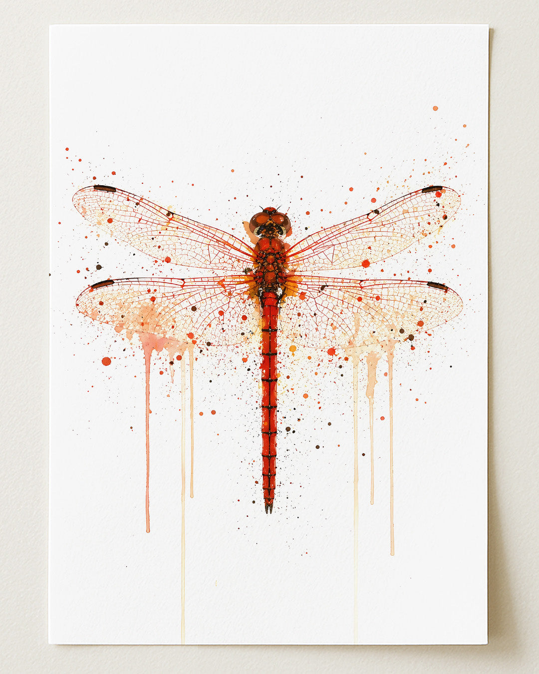 DRAGONFLY WALL ART PRINT "HARMONY"
