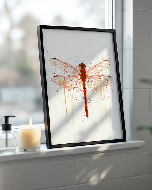 DRAGONFLY WALL ART PRINT "HARMONY"