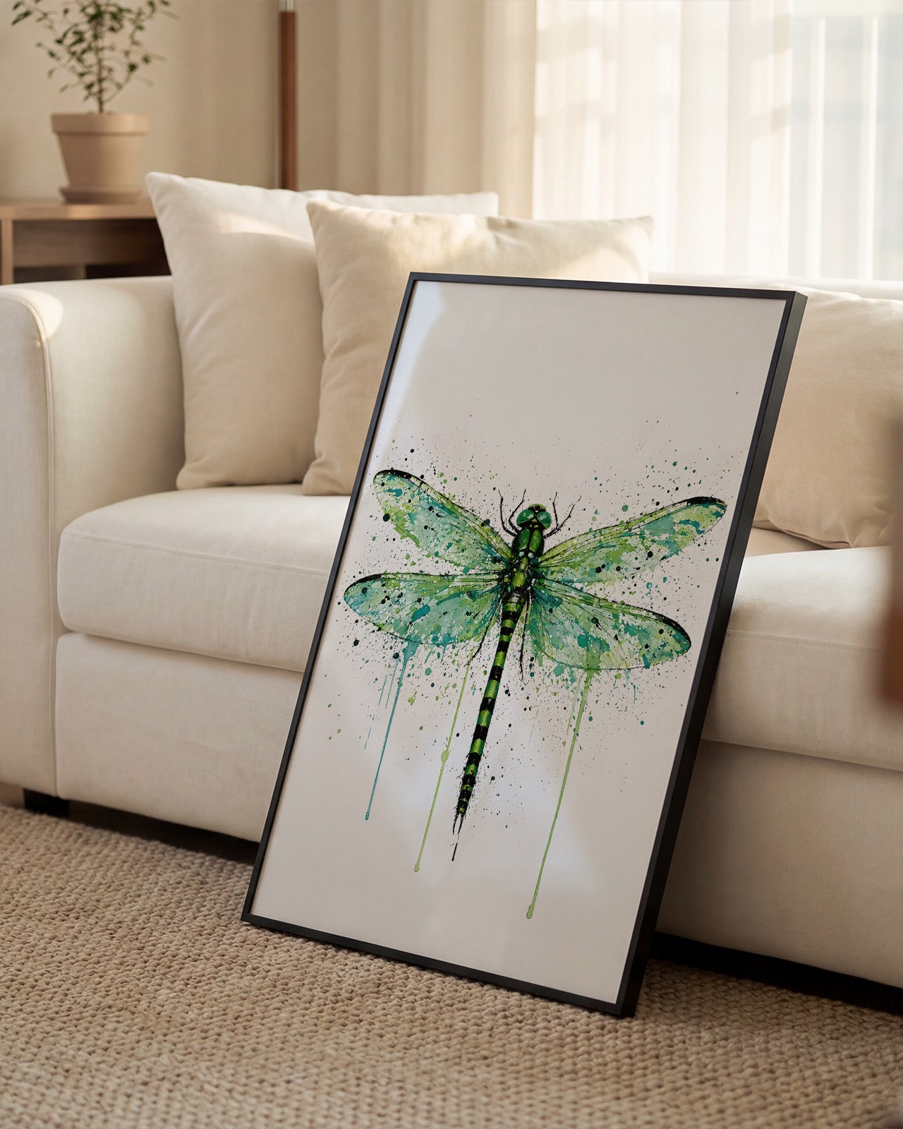 DRAGONFLY WALL ART PRINT "MEADOW"