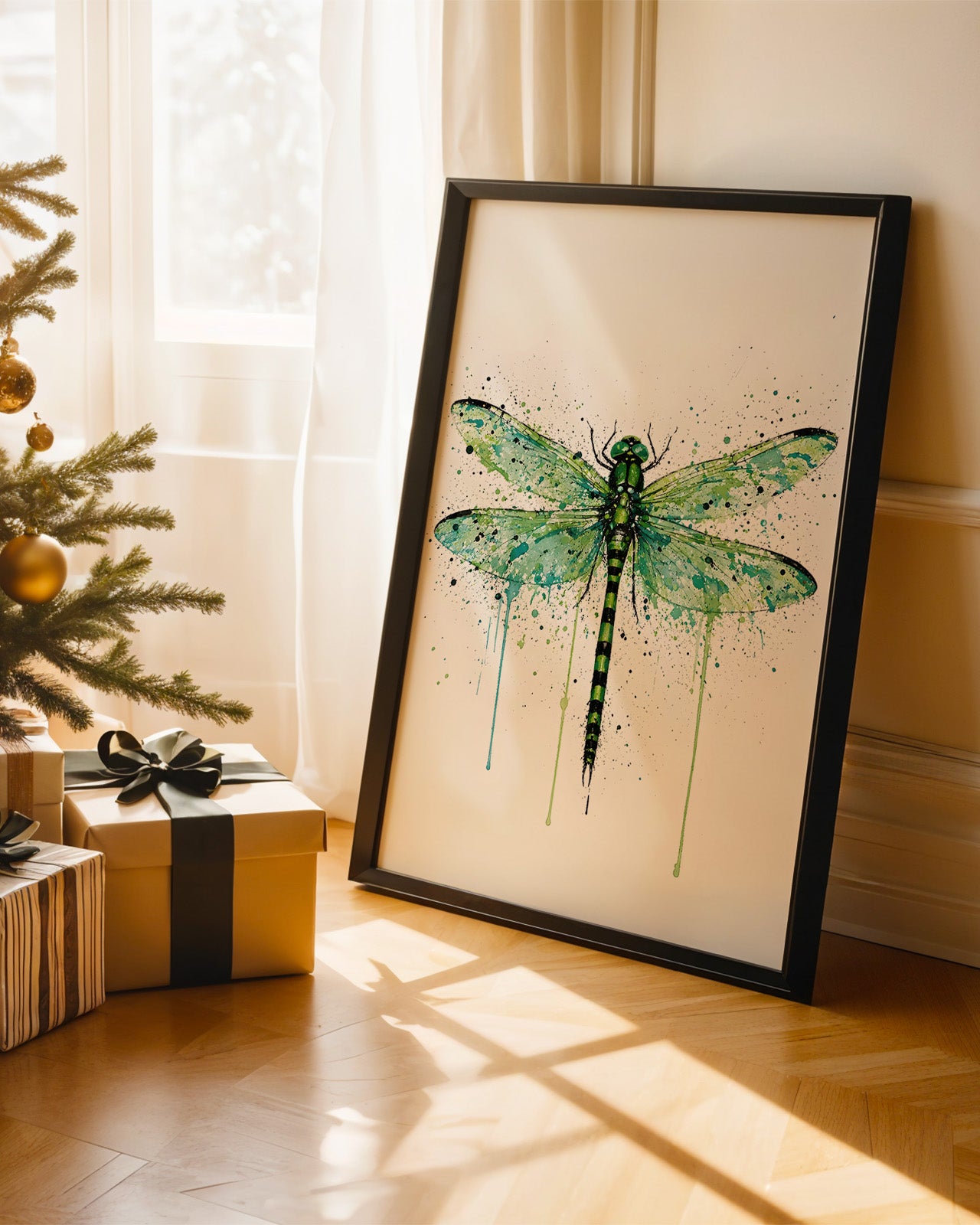 DRAGONFLY WALL ART PRINT "MEADOW"
