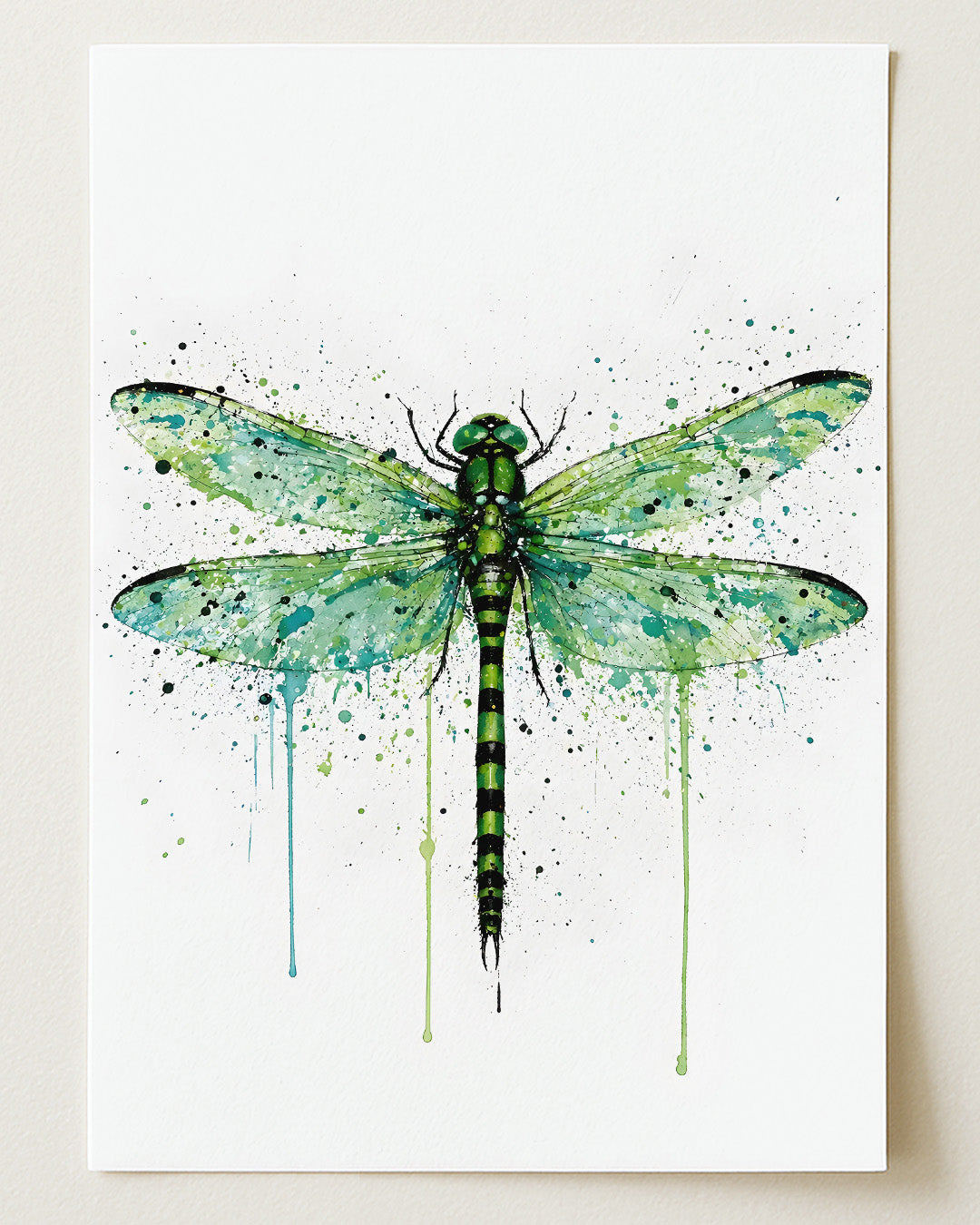 DRAGONFLY WALL ART PRINT "MEADOW"
