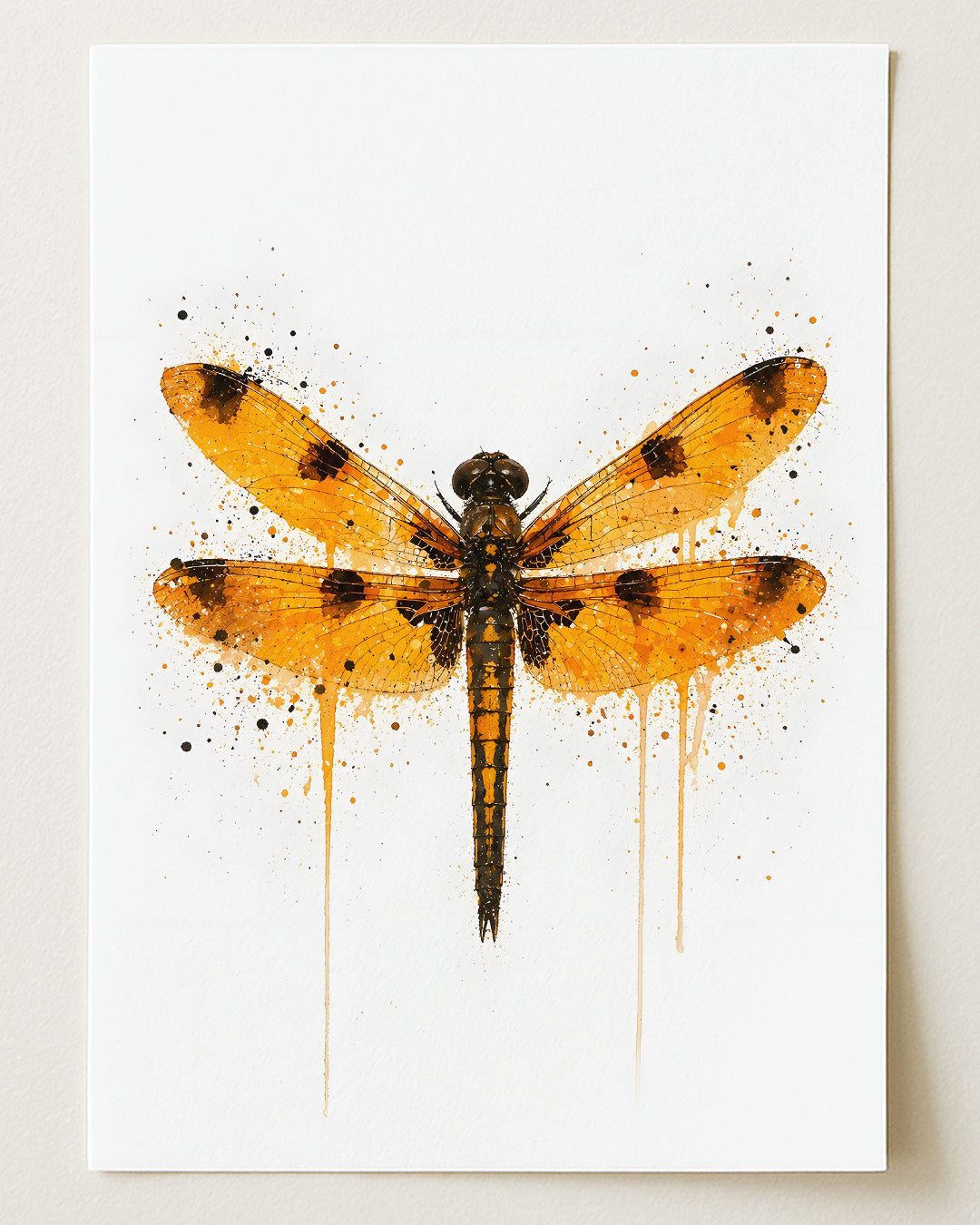 DRAGONFLY WALL ART PRINT "MAGNOLIA"