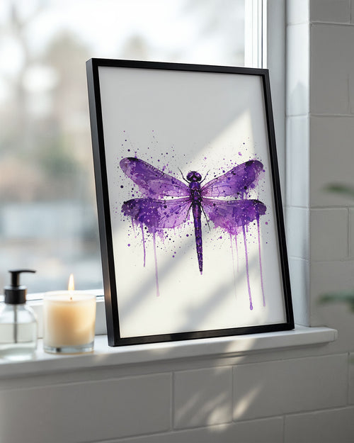 DRAGONFLY WALL ART PRINT "JASMINE"