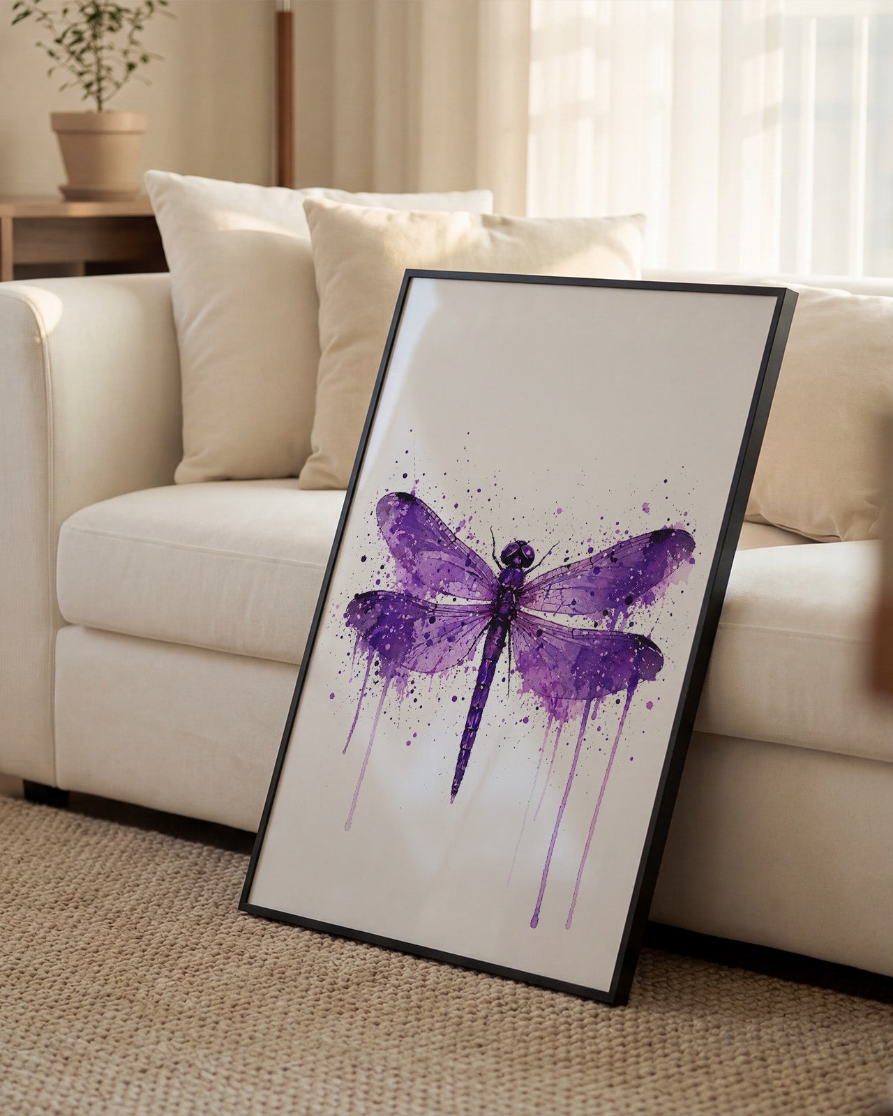 DRAGONFLY WALL ART PRINT "JASMINE"