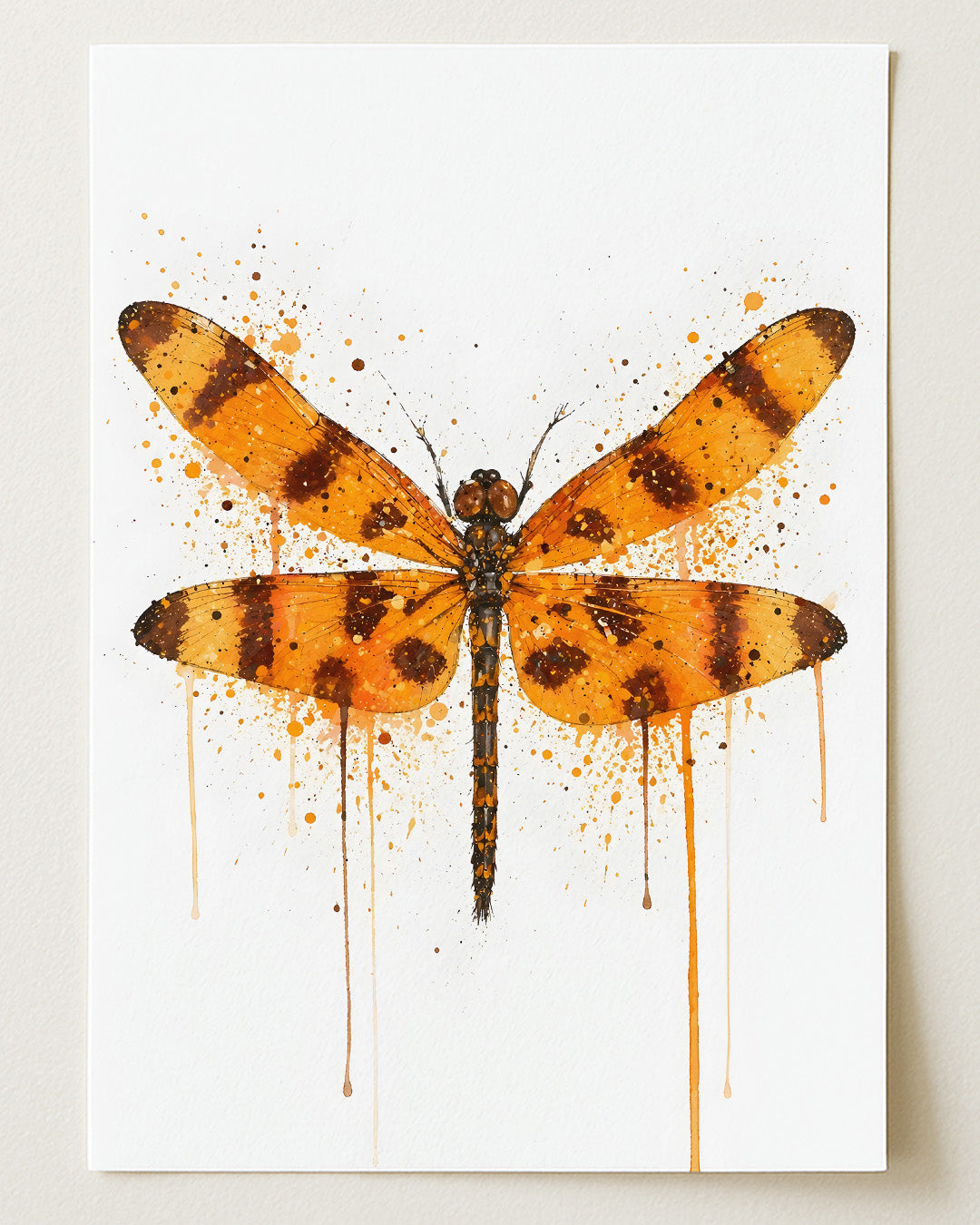 DRAGONFLY WALL ART PRINT "LUNARIA"