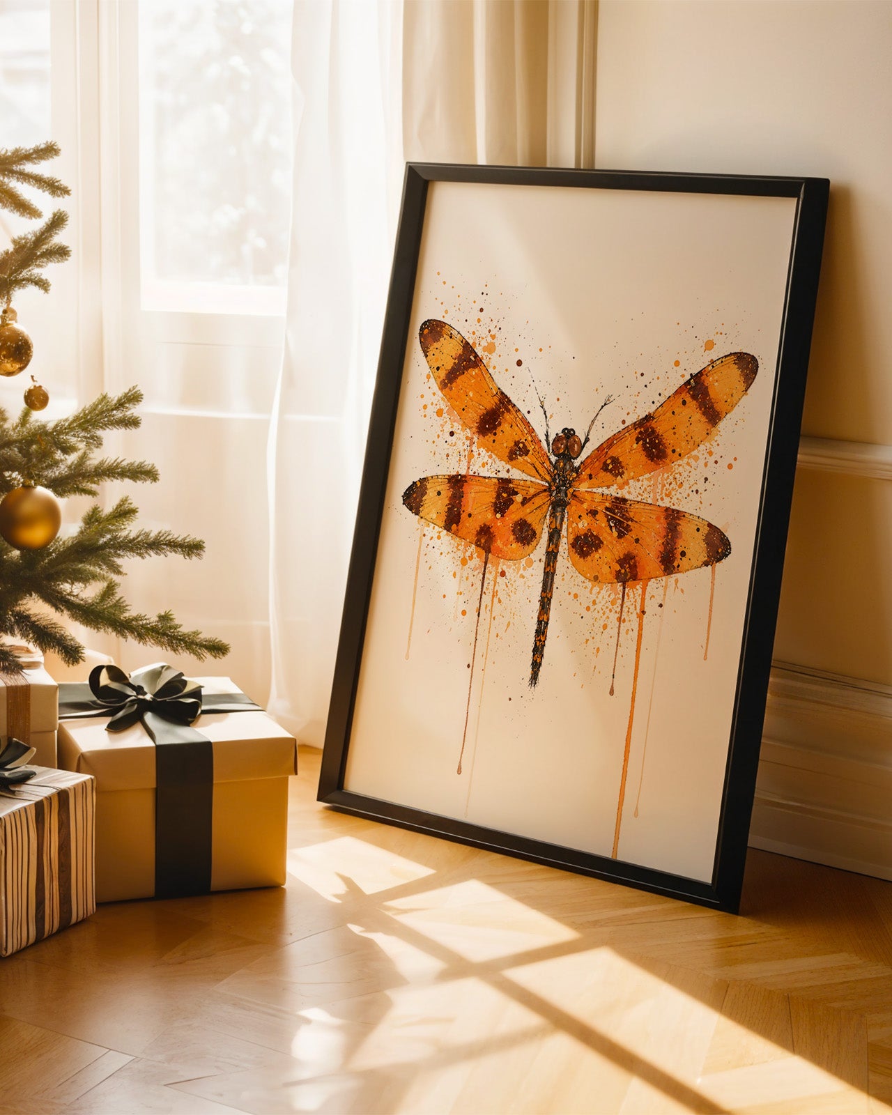 DRAGONFLY WALL ART PRINT "LUNARIA"