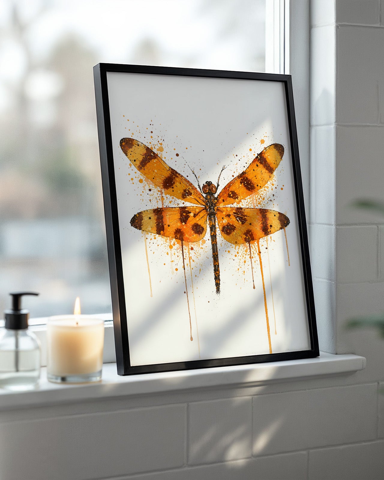 DRAGONFLY WALL ART PRINT "LUNARIA"