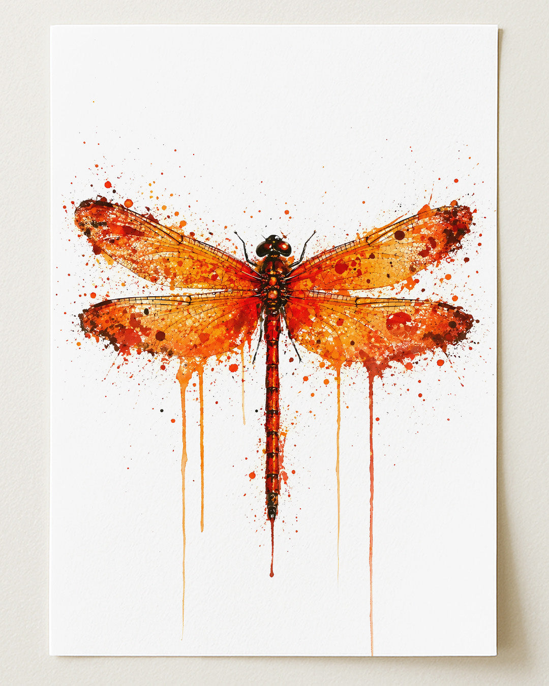 DRAGONFLY WALL ART PRINT "NYRIA"
