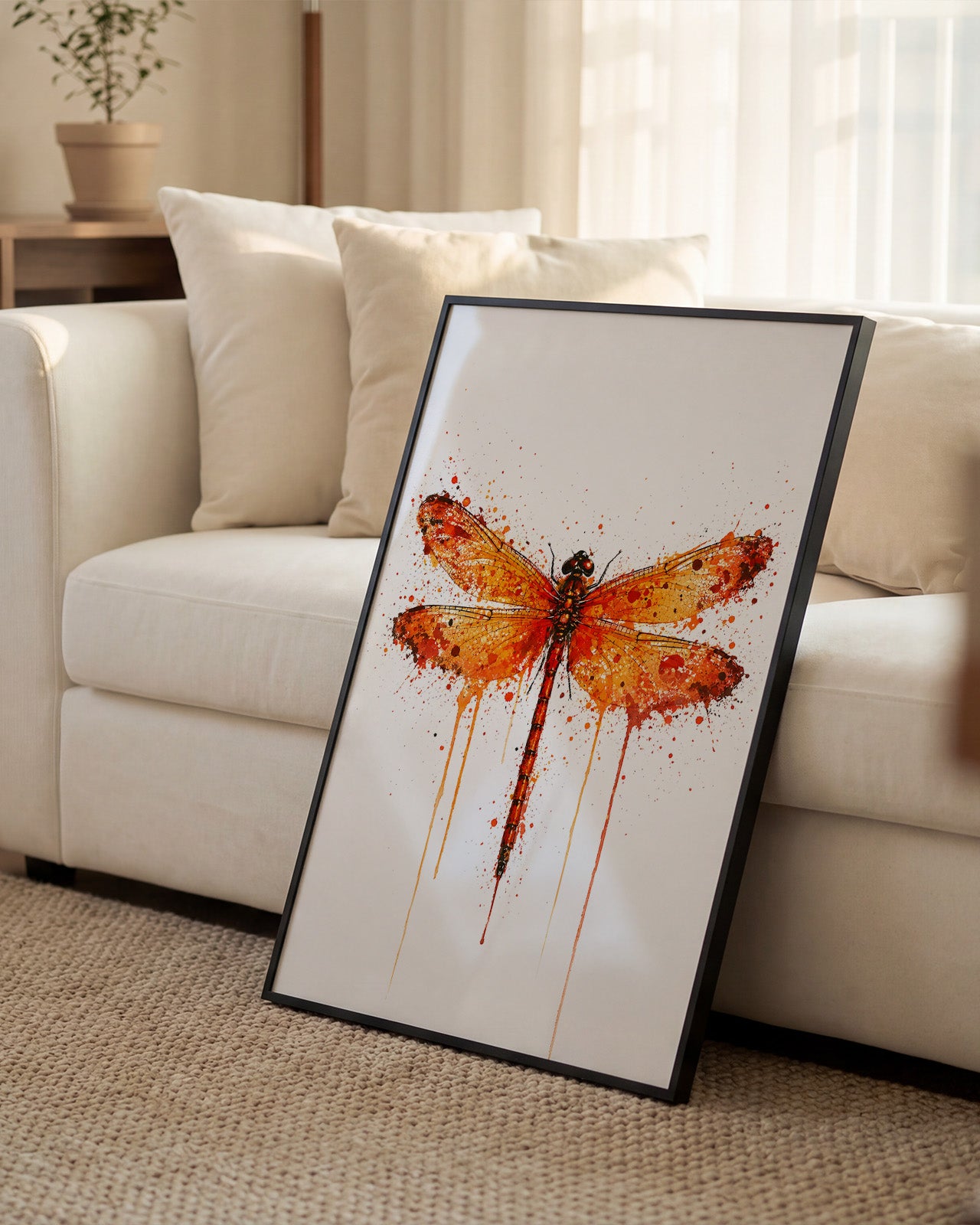 DRAGONFLY WALL ART PRINT "NYRIA"