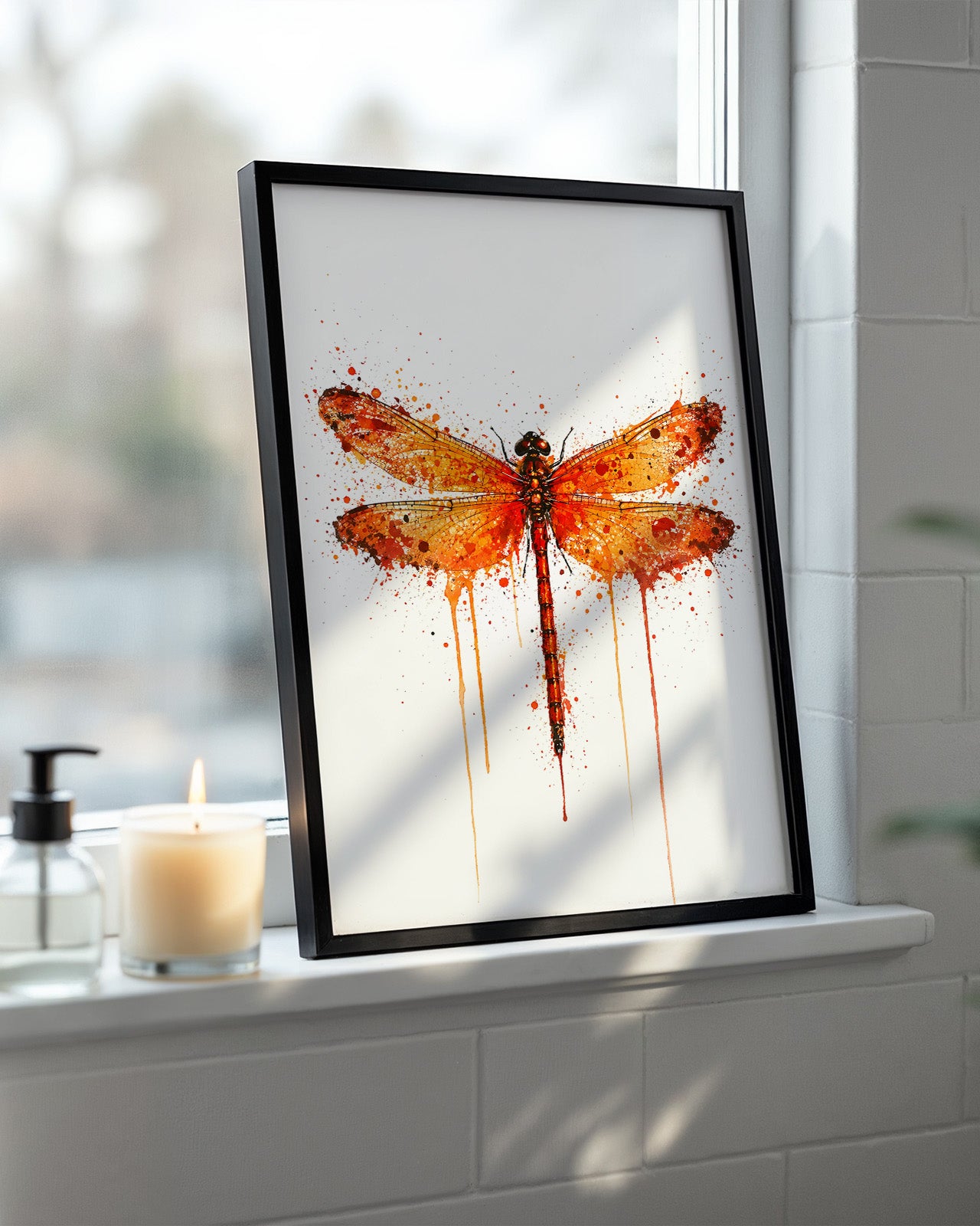 DRAGONFLY WALL ART PRINT "NYRIA"