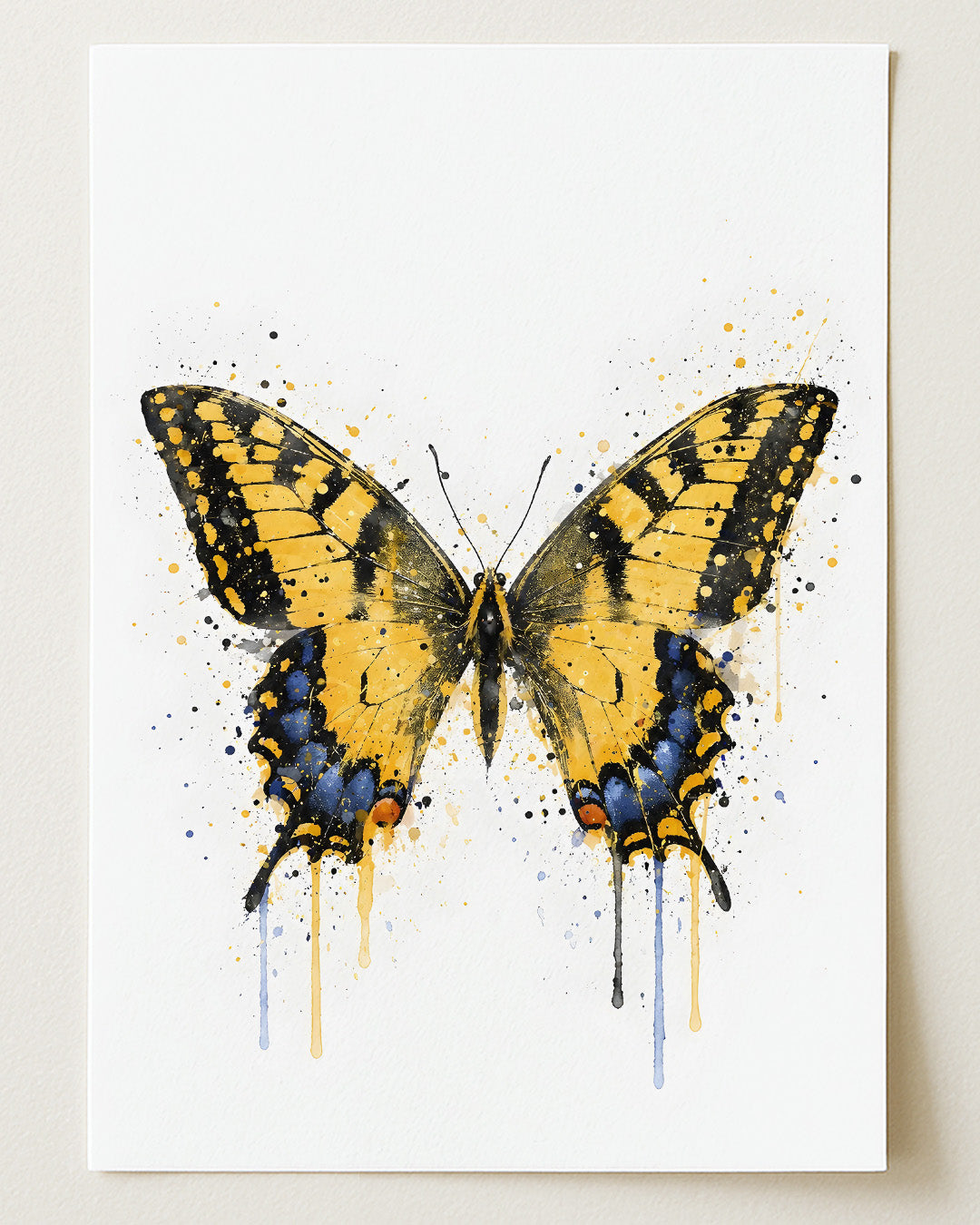 BUTTERFLY WALL ART PRINT "VELORA"