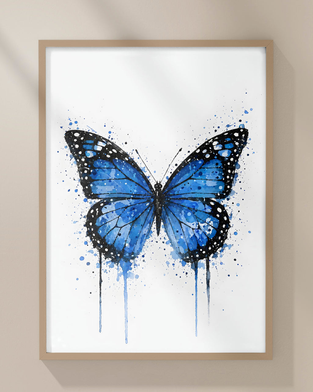 BUTTERFLY WALL ART PRINT "LUNARA"