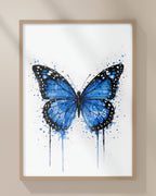 BUTTERFLY WALL ART PRINT "LUNARA"