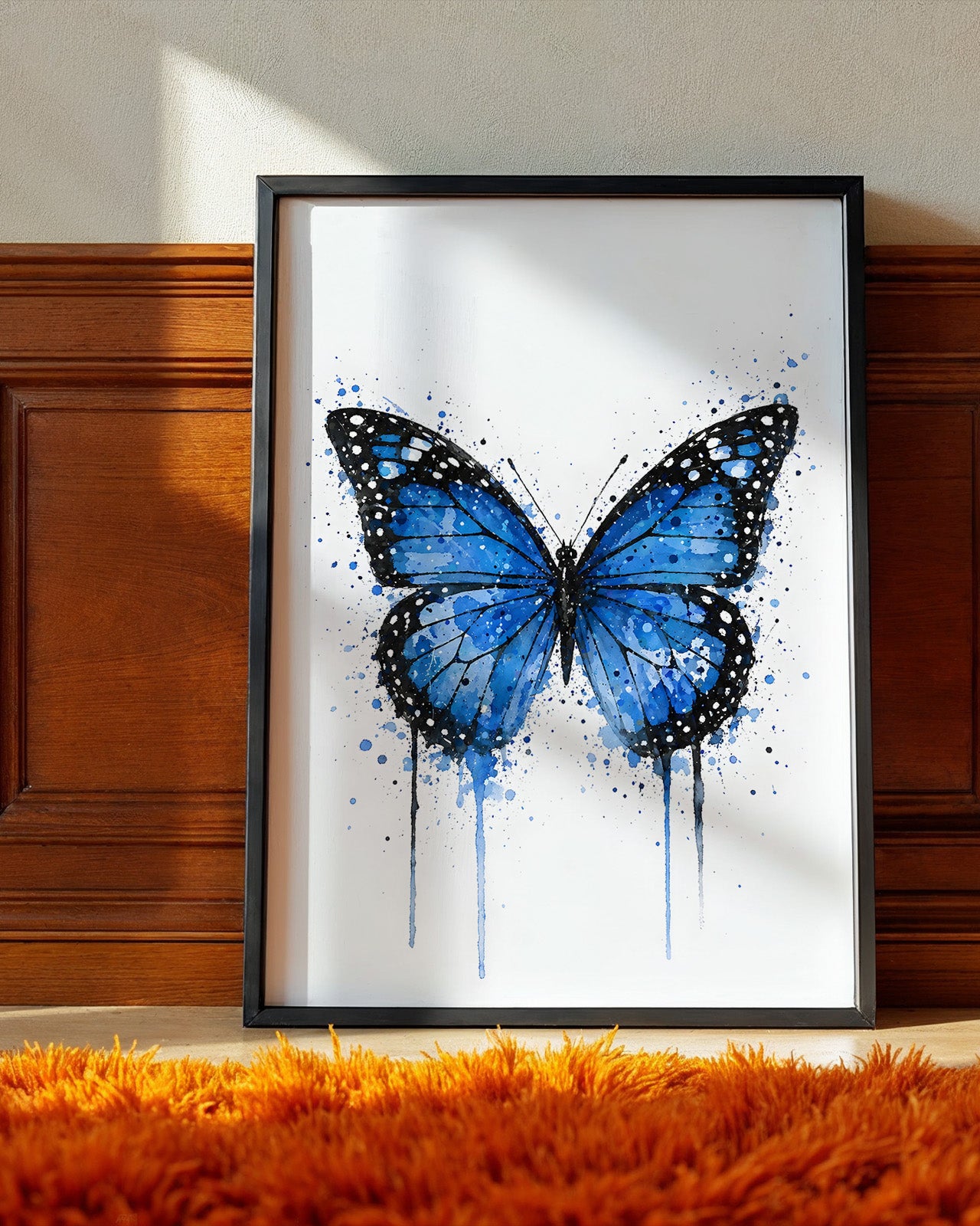 BUTTERFLY WALL ART PRINT "LUNARA"