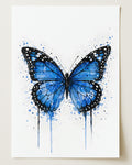 BUTTERFLY WALL ART PRINT "LUNARA"