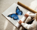 BUTTERFLY WALL ART PRINT "LUNARA"