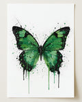 BUTTERFLY WALL ART PRINT "ELYSIA"