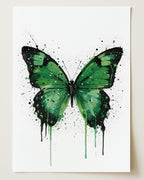 BUTTERFLY WALL ART PRINT "ELYSIA"