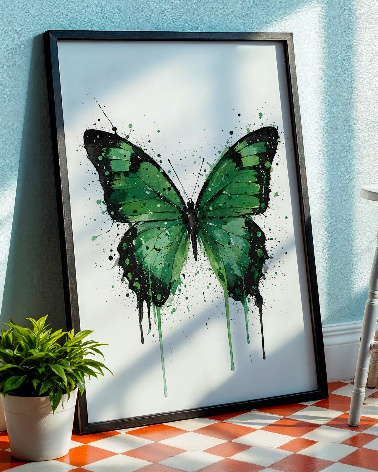 BUTTERFLY WALL ART PRINT "ELYSIA"