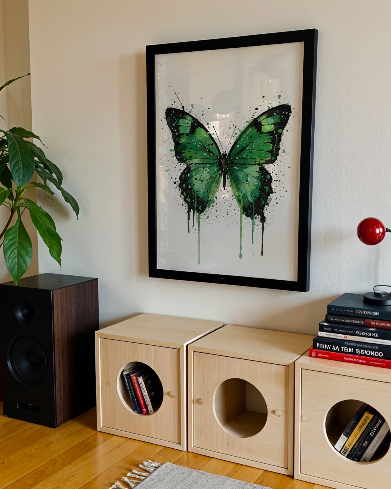 BUTTERFLY WALL ART PRINT "ELYSIA"
