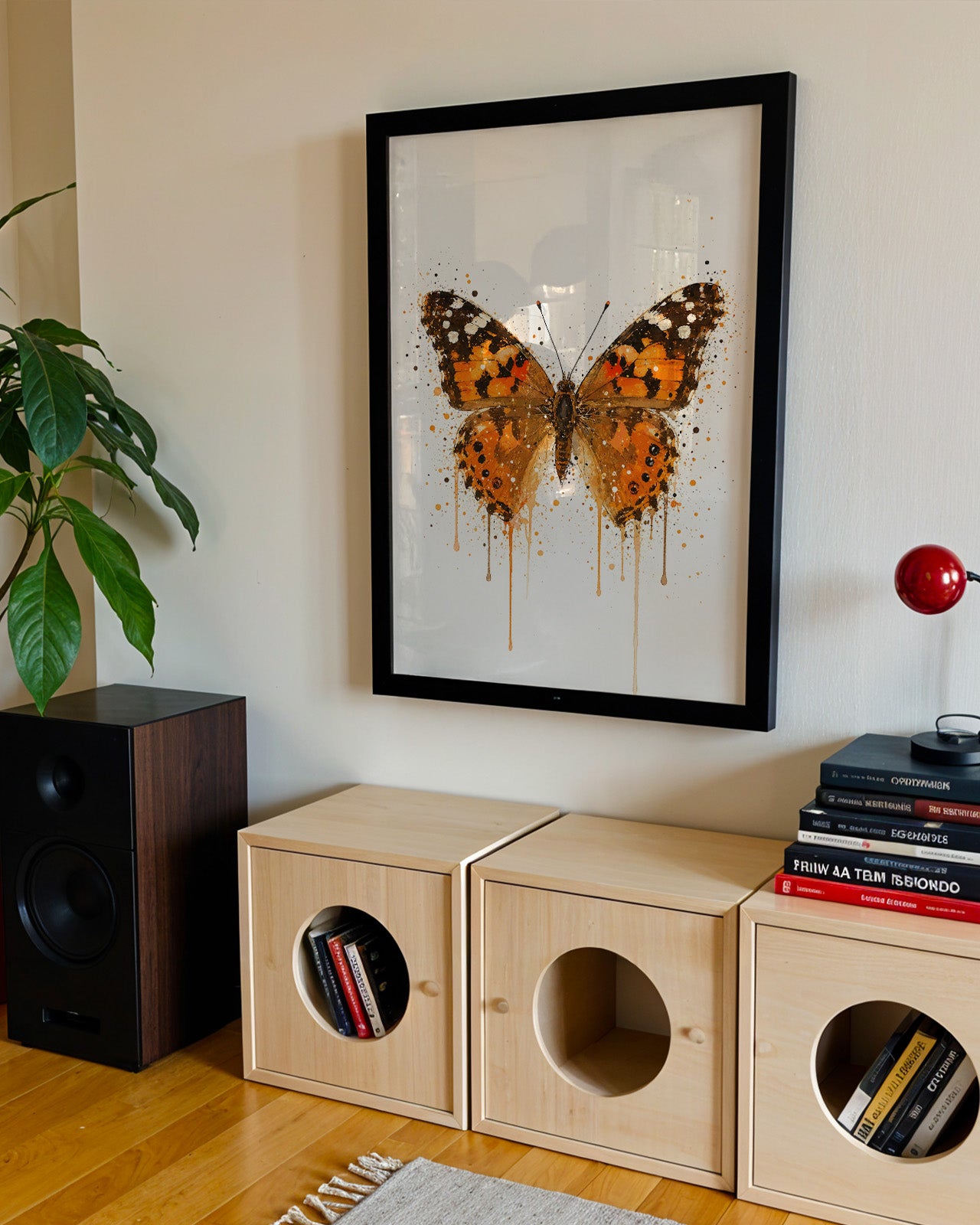 BUTTERFLY WALL ART PRINT "NYXIA"